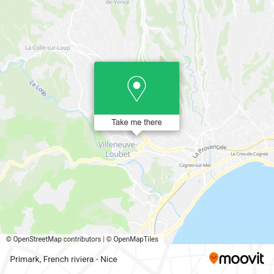 Primark map