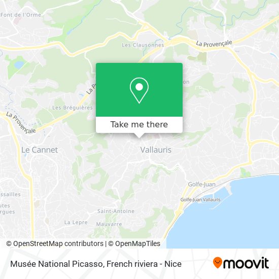 Musée National Picasso map