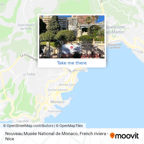 Mapa Nouveau Musée National de Monaco