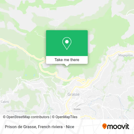 Prison de Grasse map