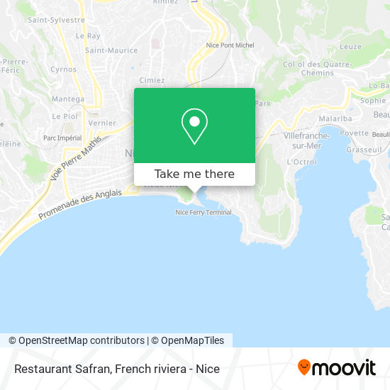 Restaurant Safran map