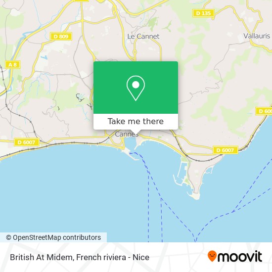 British At Midem map