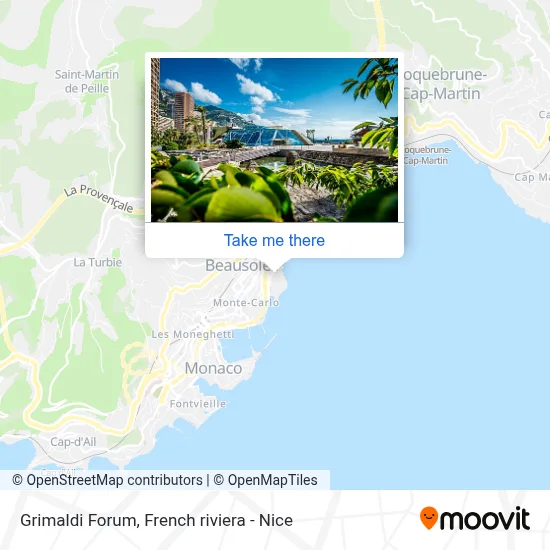 Grimaldi Forum map