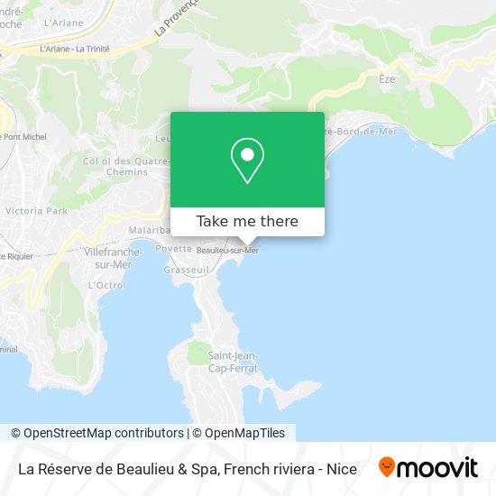 Mapa La Réserve de Beaulieu & Spa