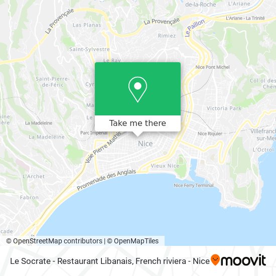 Le Socrate - Restaurant Libanais map
