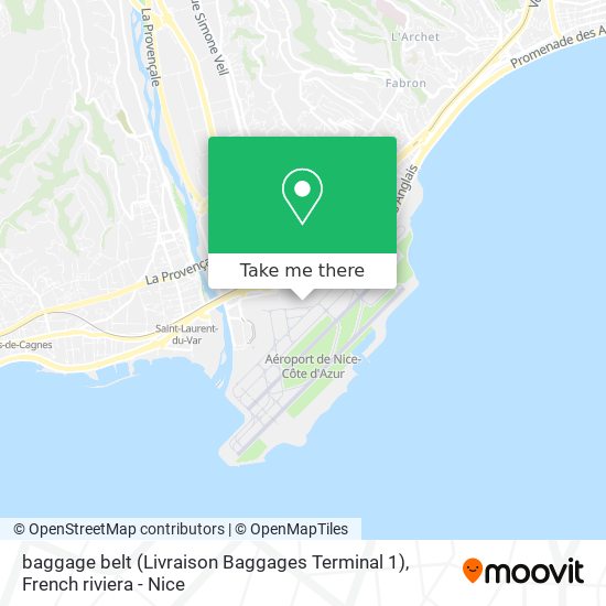 baggage belt (Livraison Baggages Terminal 1) map