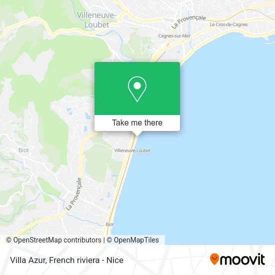 Villa Azur map