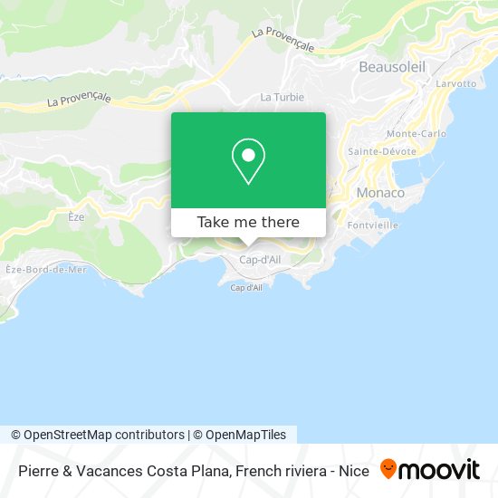 Pierre & Vacances Costa Plana map