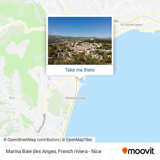 Marina Baie des Anges map