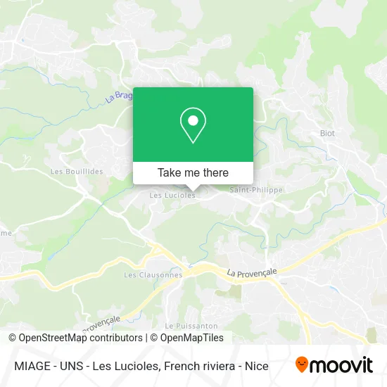 MIAGE - UNS - Les Lucioles map