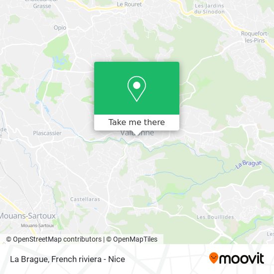 La Brague map