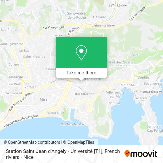 Station Saint Jean d'Angely - Université [T1] map