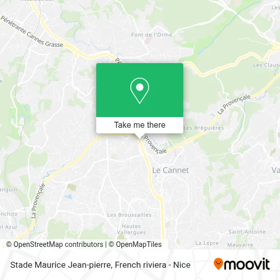 Stade Maurice Jean-pierre map