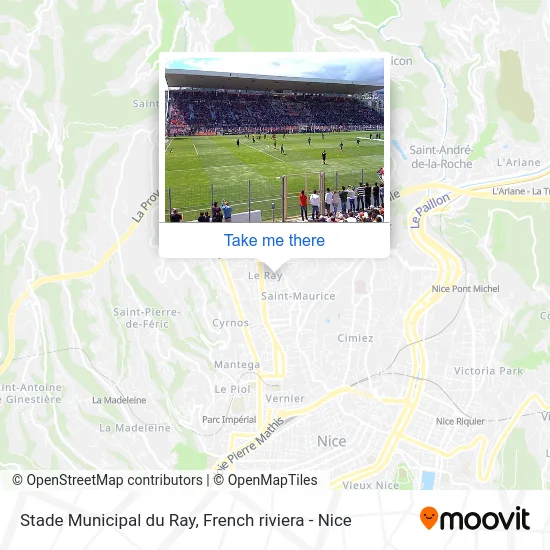 Stade Municipal du Ray map