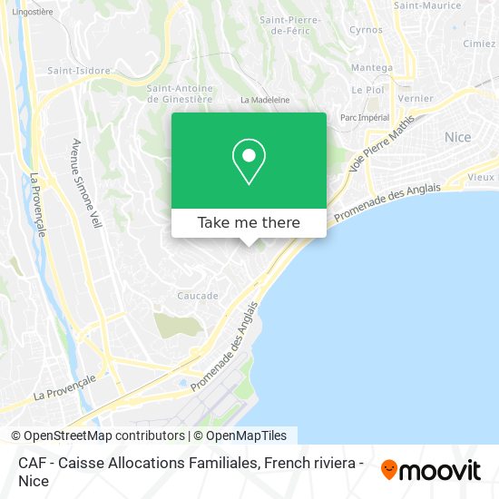 CAF - Caisse Allocations Familiales map