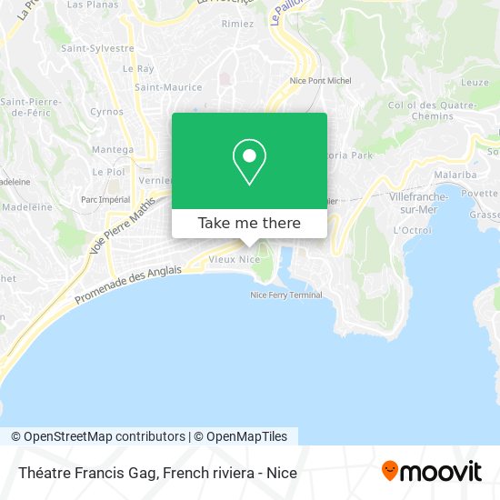 Théatre Francis Gag map