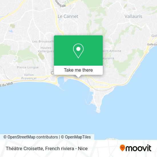 Théâtre Croisette map