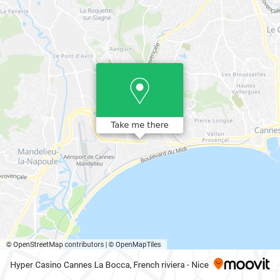 Hyper Casino Cannes La Bocca map