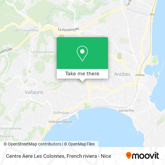 Centre Aere Les Colonnes map