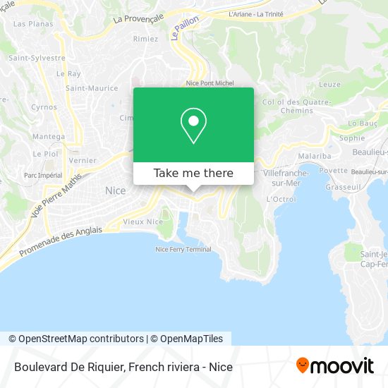 Mapa Boulevard De Riquier