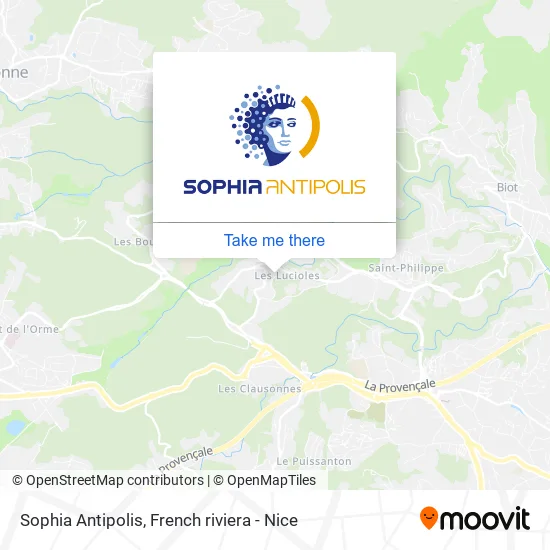 Sophia Antipolis map