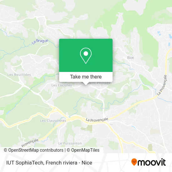 IUT SophiaTech map