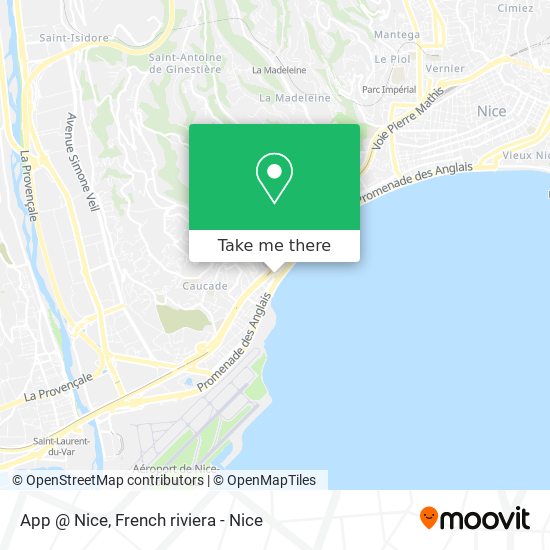 App @ Nice map
