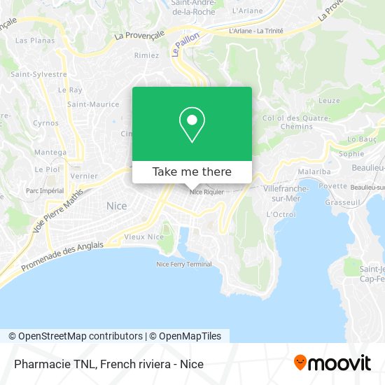 Pharmacie TNL map