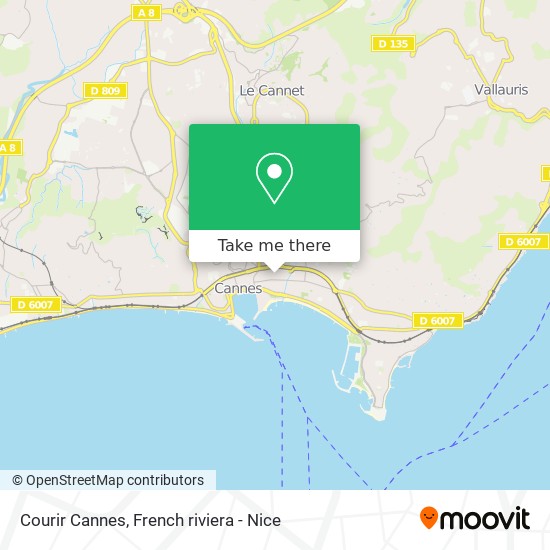 Mapa Courir Cannes