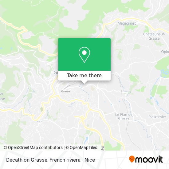 Mapa Decathlon Grasse