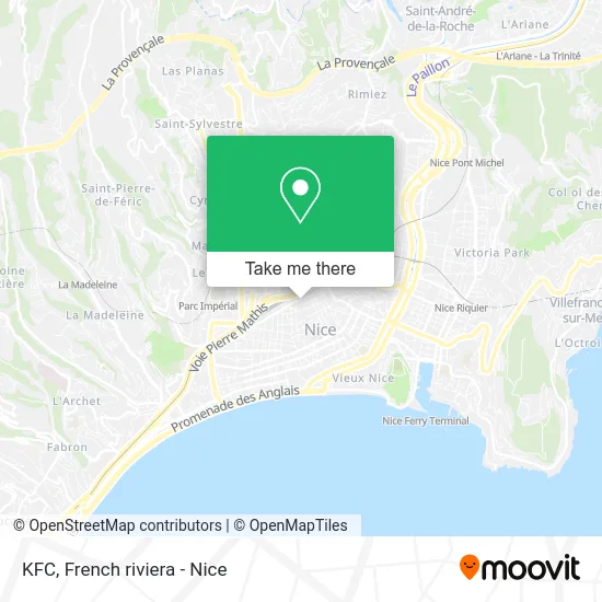 KFC map