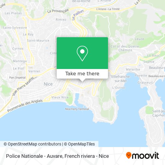 Police Nationale - Auvare map