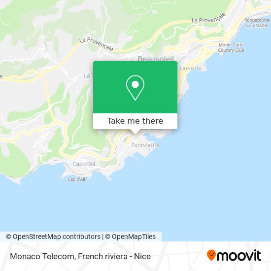 Monaco Telecom map