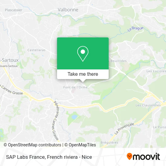 SAP Labs France map