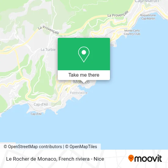 Le Rocher de Monaco map