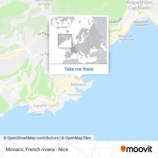 Mapa Monaco