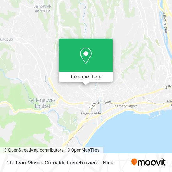 Chateau-Musee Grimaldi map