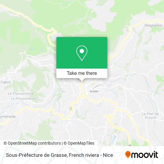 Mapa Sous-Préfecture de Grasse