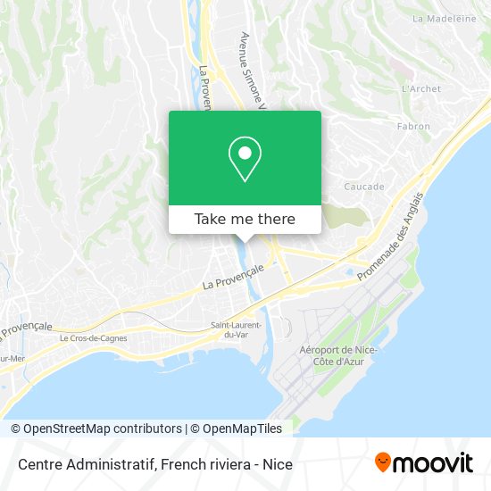 Mapa Centre Administratif