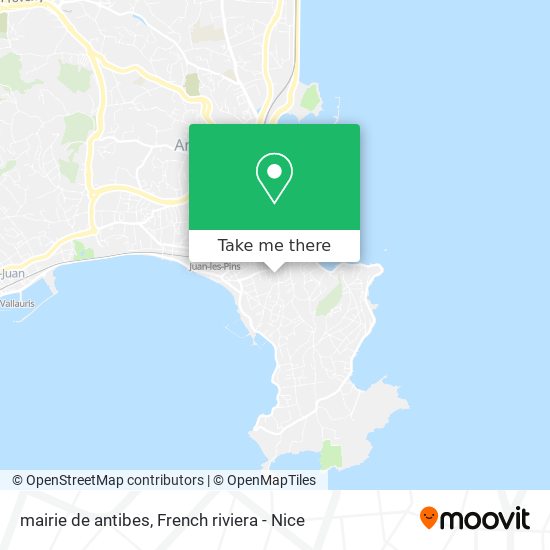 Mapa mairie de antibes