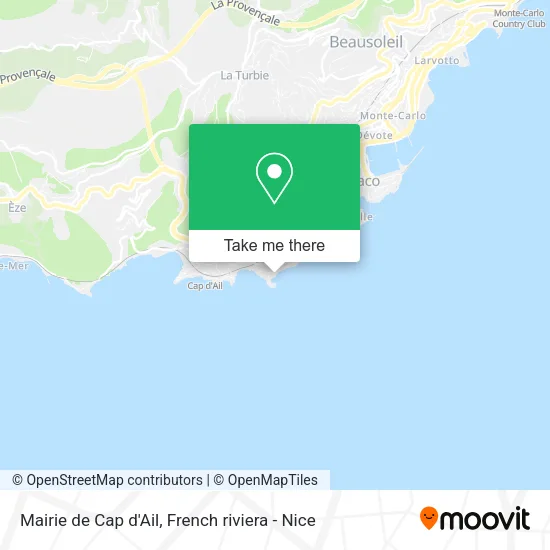 Mairie de Cap d'Ail map