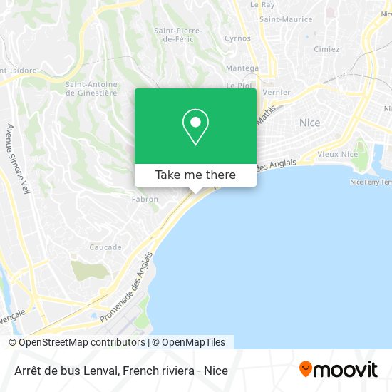 Arrêt de bus Lenval map