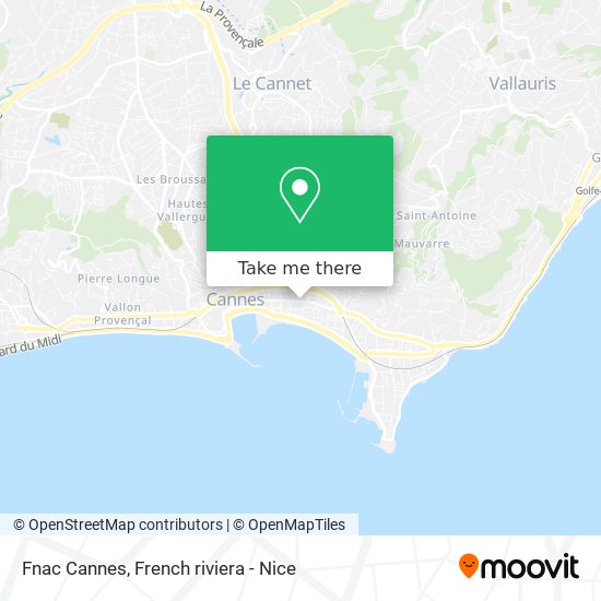 Fnac Cannes map