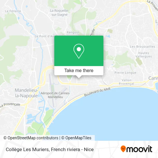 Collège Les Muriers map