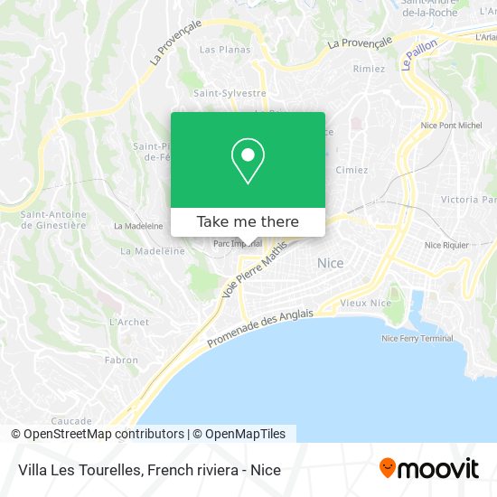 Villa Les Tourelles map