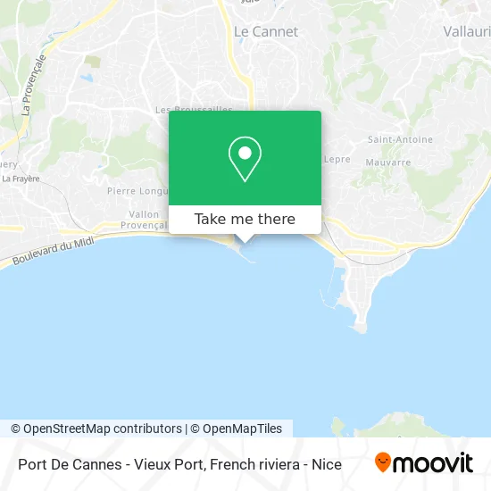 Port De Cannes - Vieux Port map