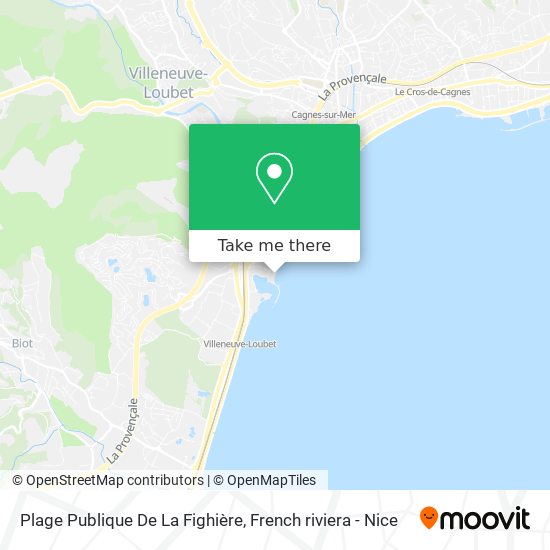 Mapa Plage Publique De La Fighière