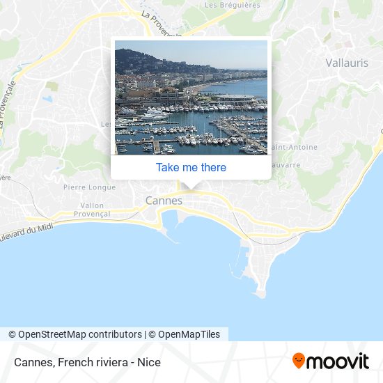 Mapa Cannes