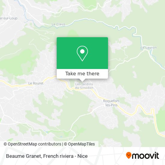 Beaume Granet map