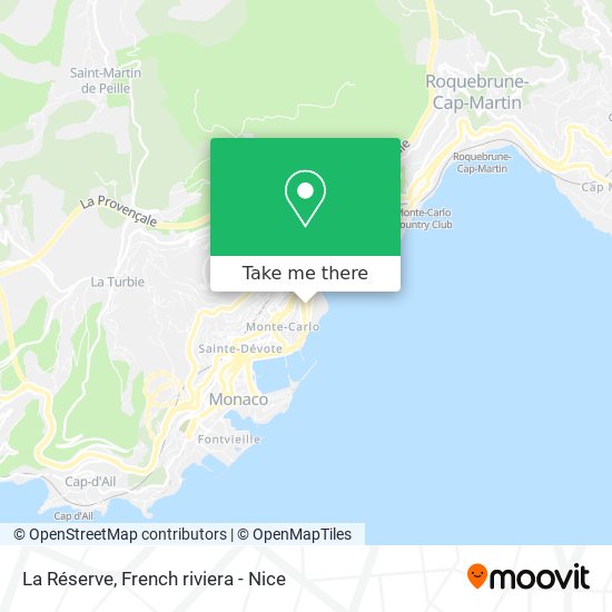 La Réserve map